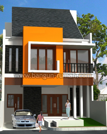  Desain  Rumah  Minimalis  2  Lantai  di Lahan 8 x 15 M2 