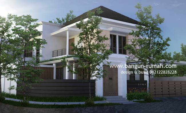 Desain Rumah Bekasi | Desain Rumah Tropis di Lahan 17 x 16 meter Hook ...