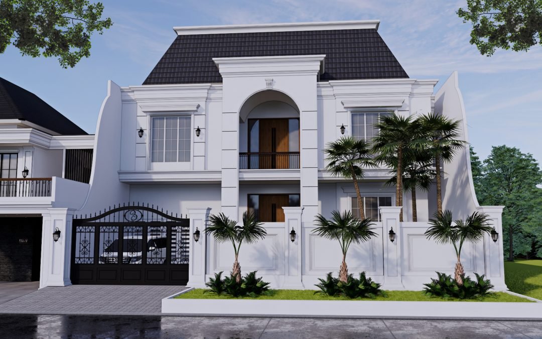 Desain Rumah Classic 2 Lantai Di Pantai Indah Kapuk Jakarta Utara