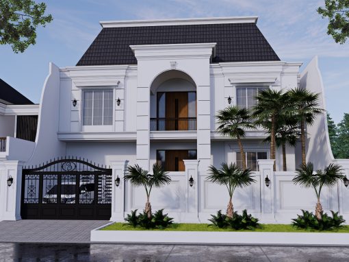 Desain Rumah Classic 2 Lantai Di Pantai Indah Kapuk Jakarta Utara