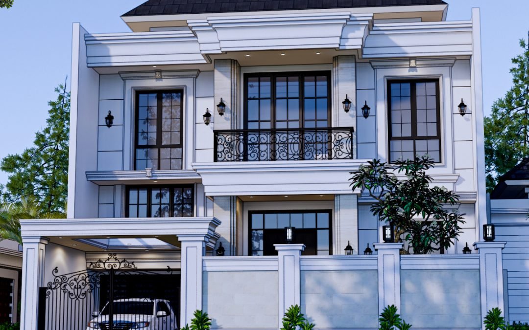 Desain Rumah Classic 3 Lantai Di Sunter Jakarta Utara