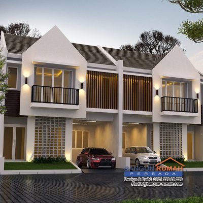 Desain Rumah 2 Lantai di Lahan 8 x 15 M2  BRP - 806 