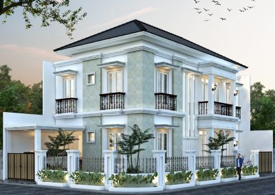 Desain Rumah 2 Lantai di Palmerah Jakarta Barat