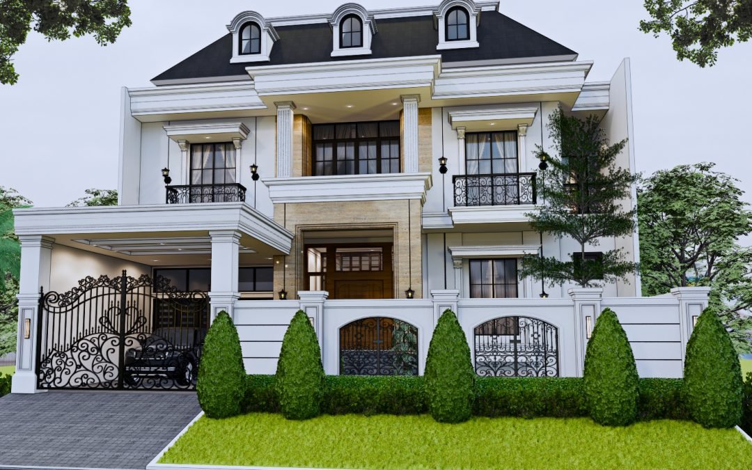 Desain Rumah Classic 2 Lantai 16,5 X 35 M2 Di Pantai Indah Kapuk