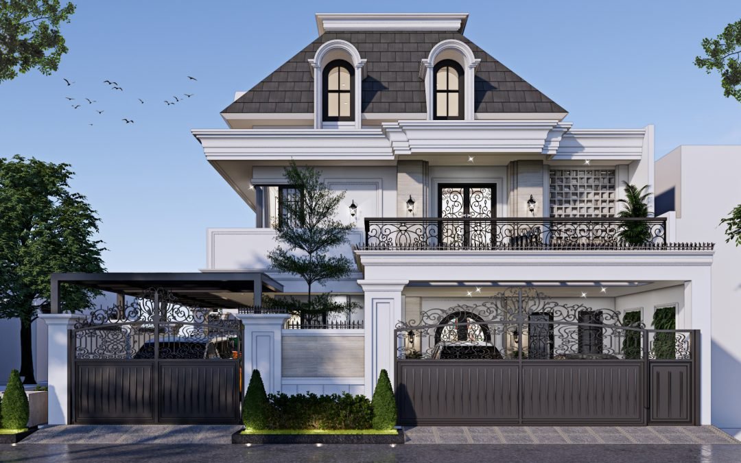 Desain Rumah Classic 2 Lantai Di Kayu Putih Jakarta Timur