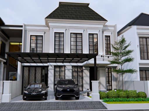 Desain Rumah Classic 2 Lantai 11 X 17 M2 Di Semarang