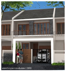 Desain Rumah Minimalis 2 Lantai di Lahan 7,5 M x 23 M2 ~ Desain Rumah