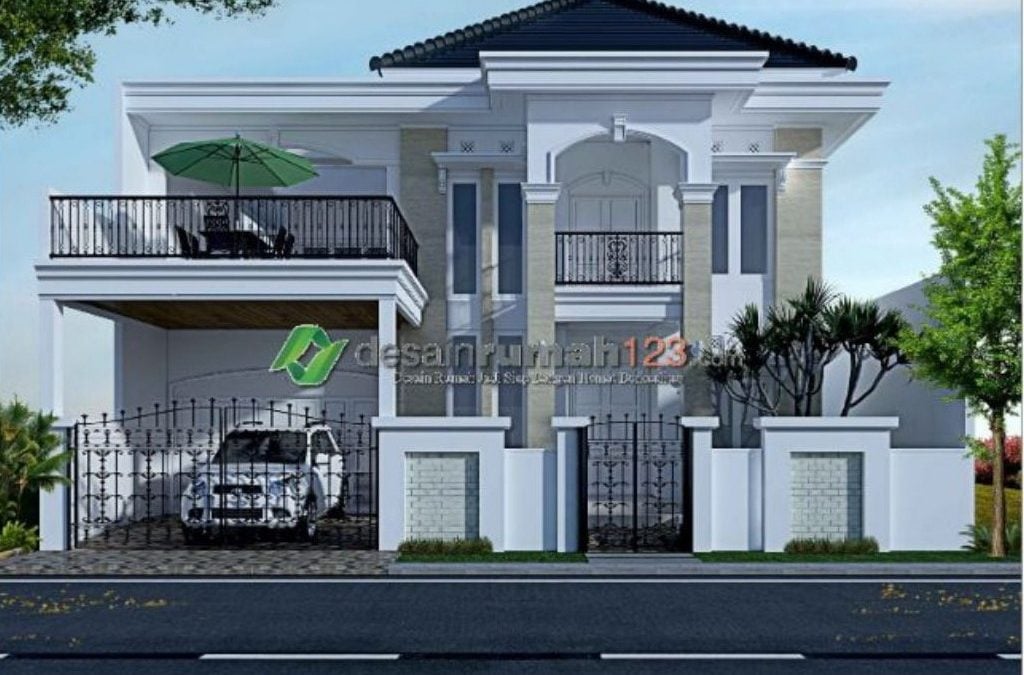 Desain Rumah Mewah Dan Elegan 2 Lantai Di Lahan 15 X 25 M2