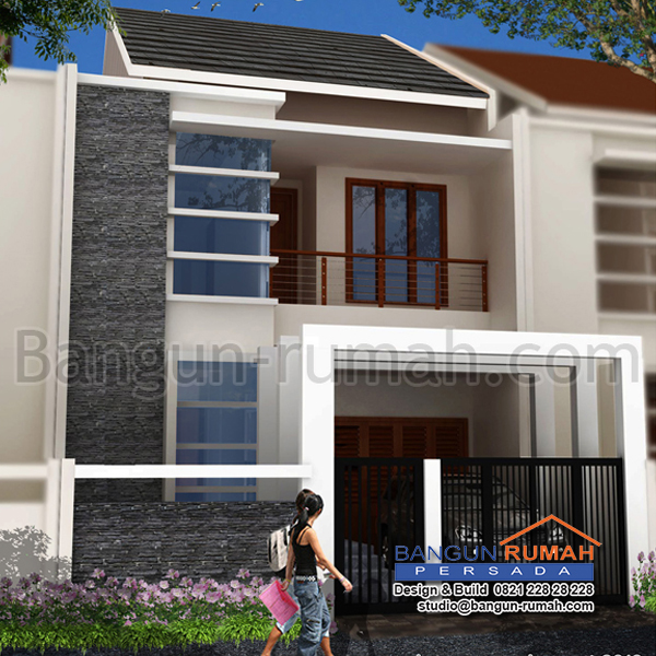 Desain Rumah 2 Lantai di Lahan 7,5 x 23 M2  BRP - 702 